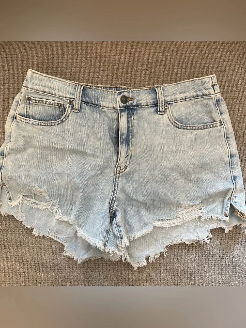 Aerie Distressed Denim Short